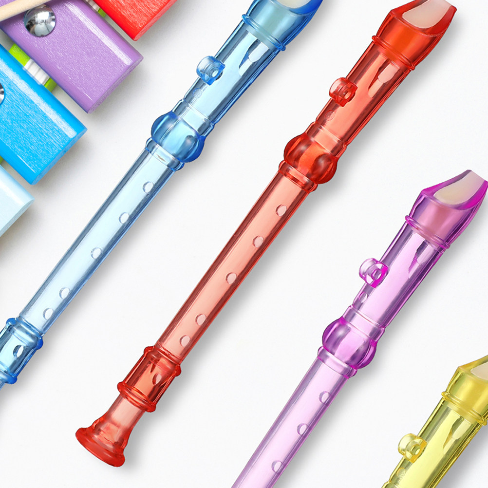 Soprano Recorder Plastic - 10개 세트, 가볍고 휴대하기 좋은 6홀