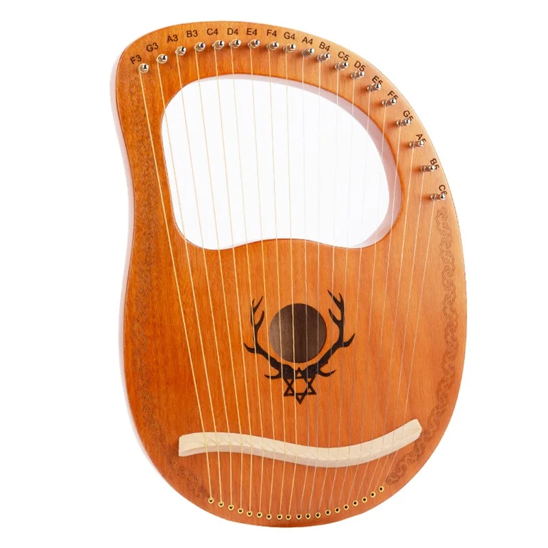 Musical Instrument Harp - 19현 리라 하프, 마호가니 나무 재질,