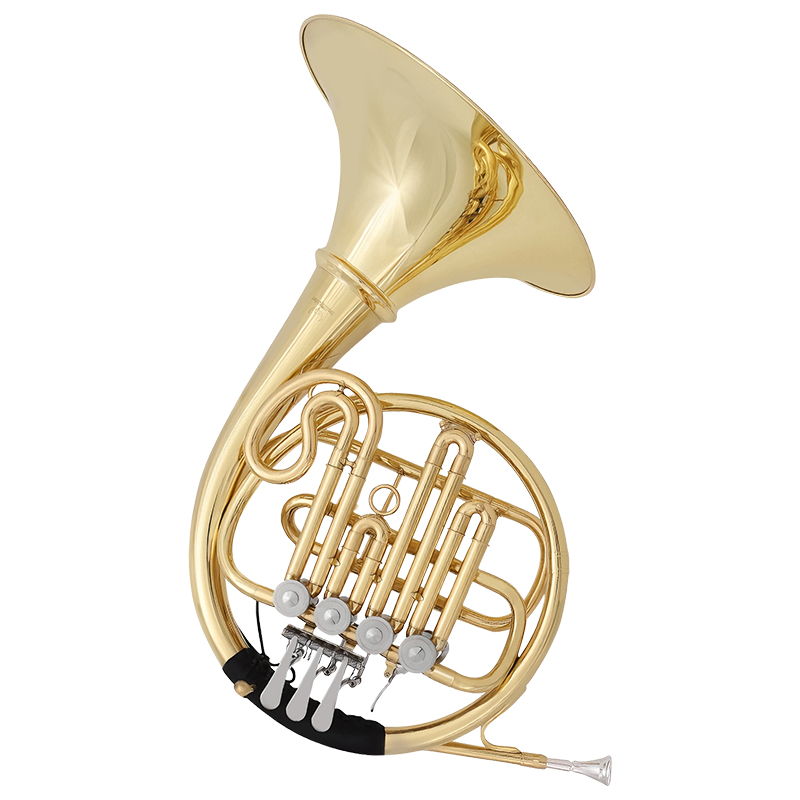 Musical Instrument Horn - 4개의 키가 있는 프렌치 호른, 래커