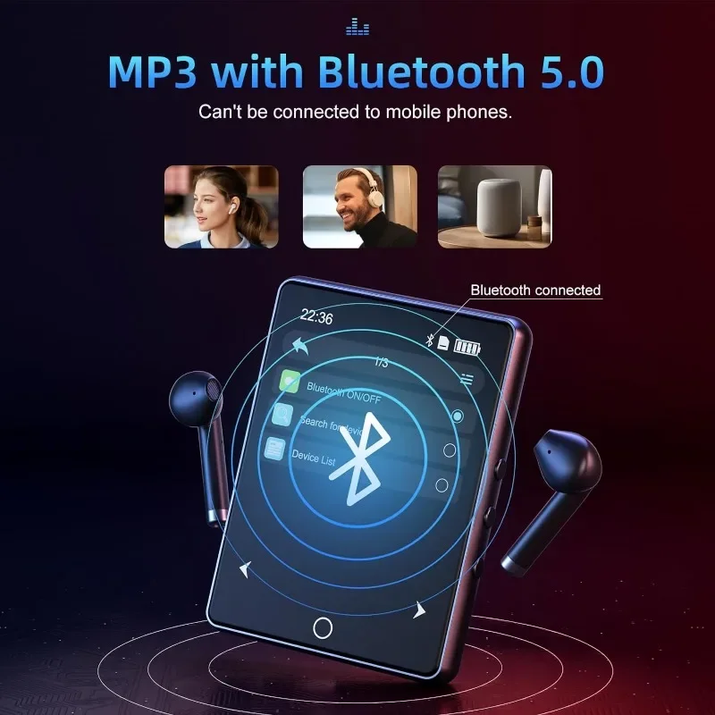 블루투스 5.0 MP3 플레이어, 스피커 포함 HiFi - Musical Instrument Image 리뷰 및 가격