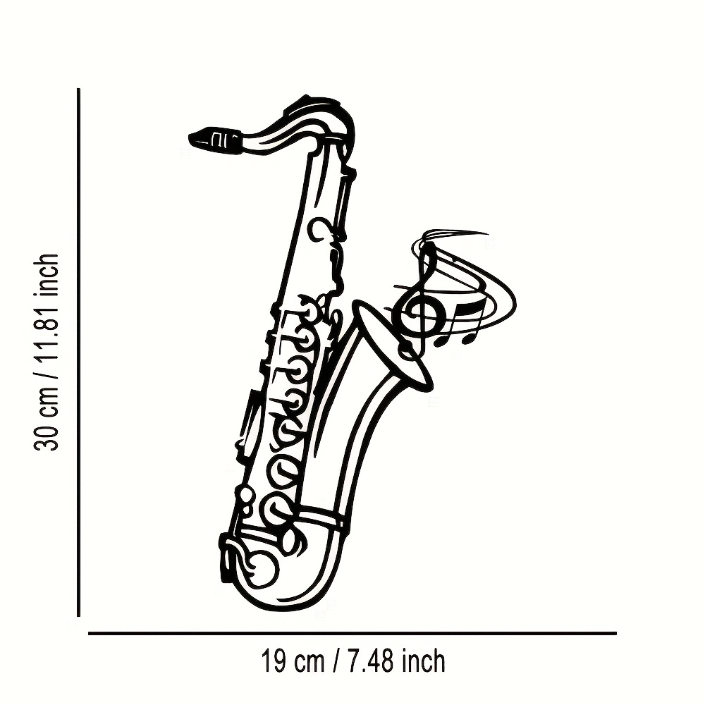금속 벽 예술 색소폰 장식 플라크, 거실용 검은색 철제 - Musical Instrument Image 리뷰 및 가격