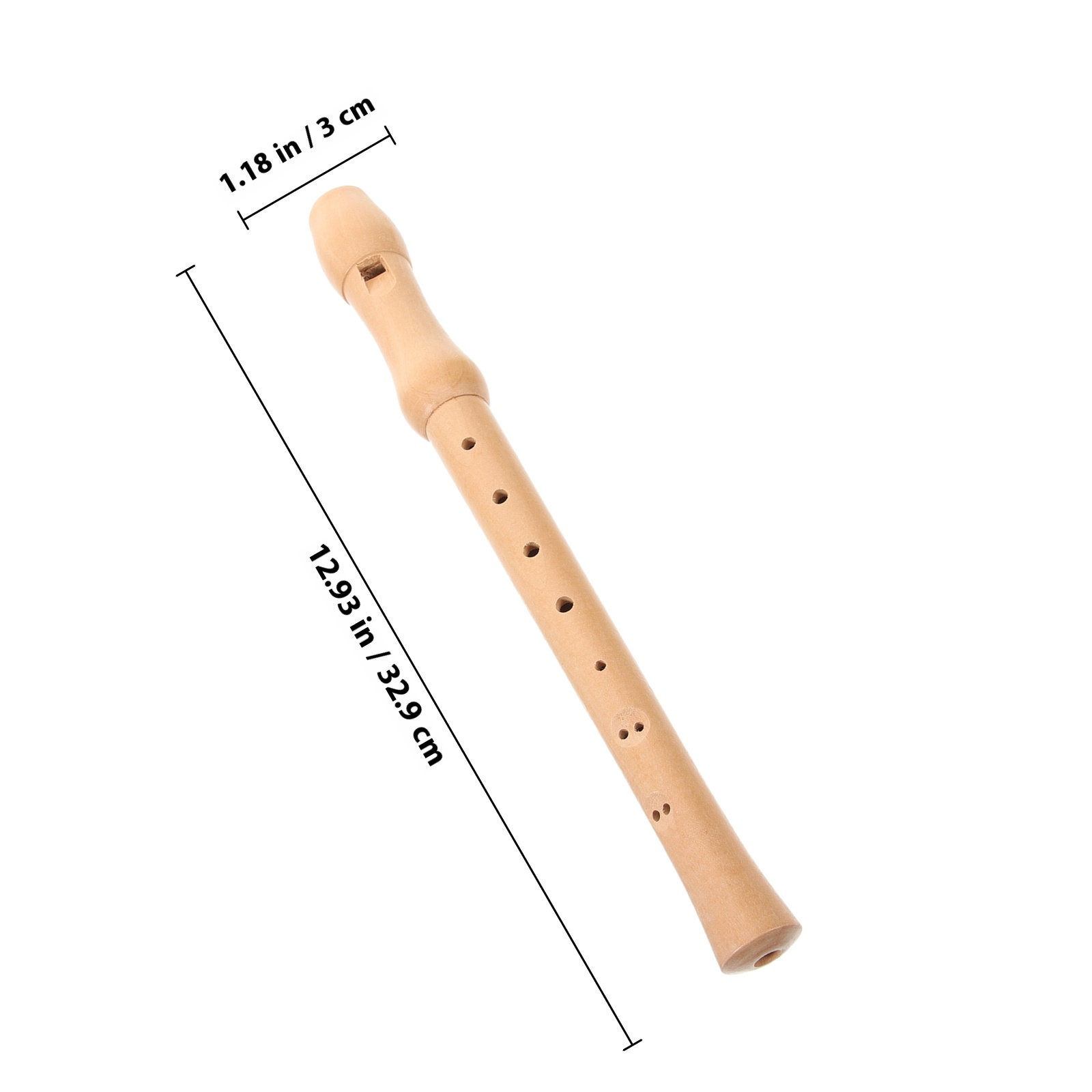 8개의 구멍이 있는 나무 재질의 리코더 플루트, 손과  - Musical Instrument A Recorder 리뷰 및 가격