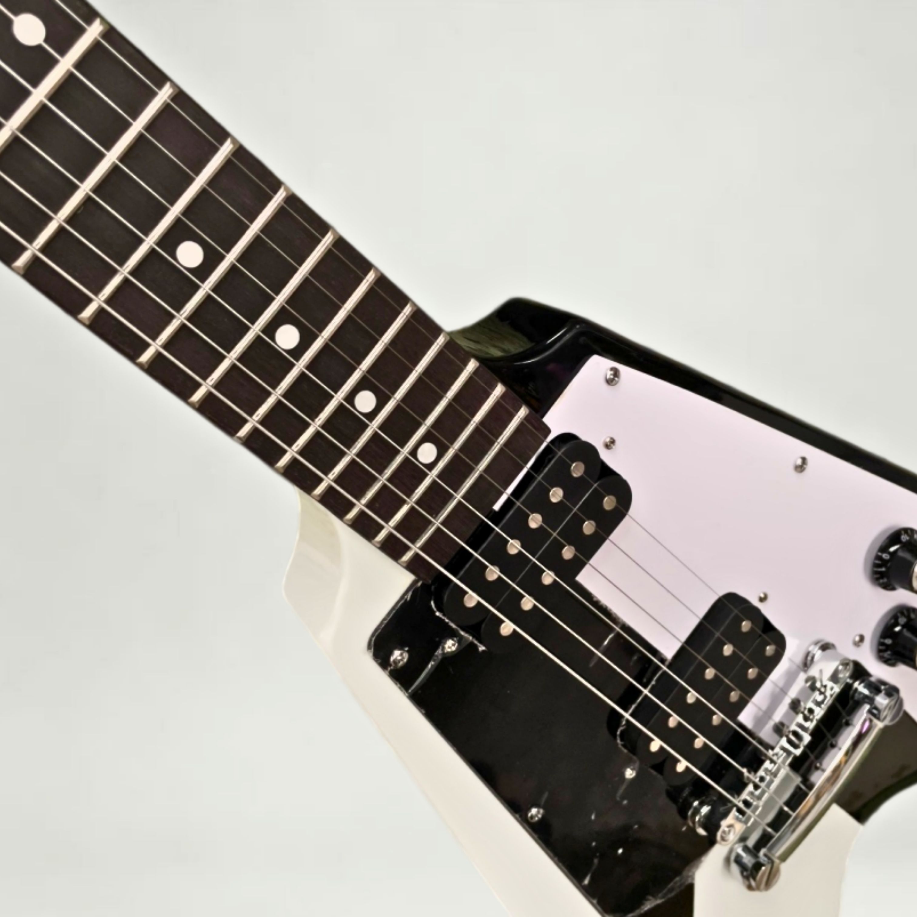 6현 솔리드 바디 일렉트릭 기타, 광택 처리된 검은색과 - Electric Guitar Beginner 리뷰 및 가격