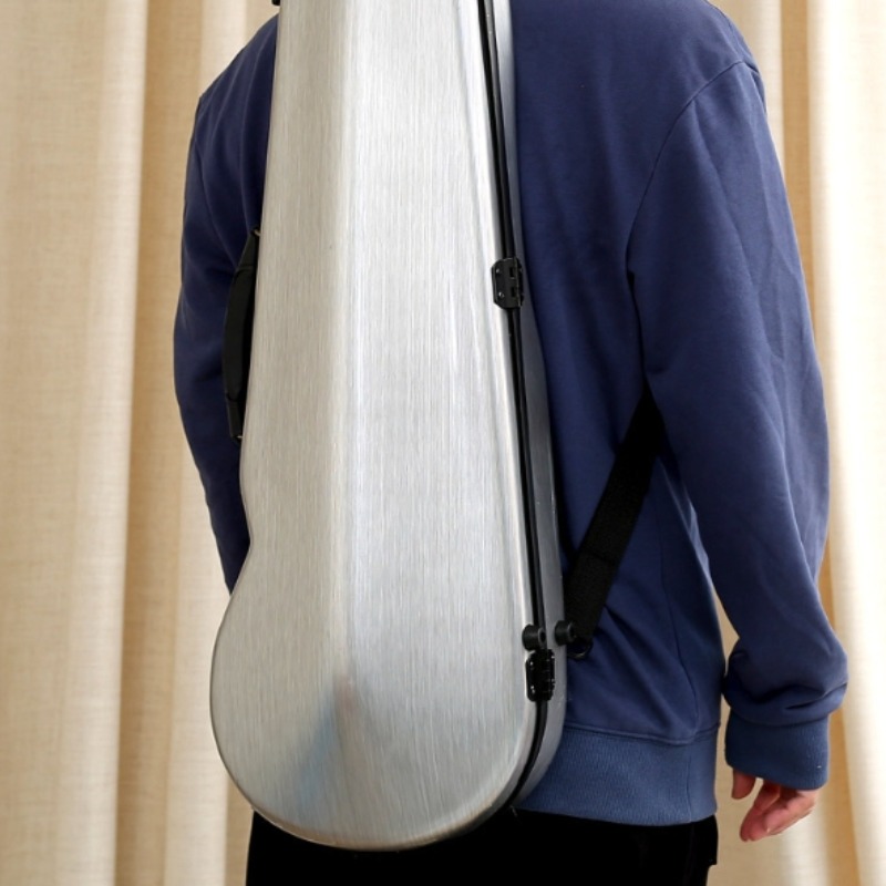 탄소 섬유 바이올린 케이스 안티 드롭 충돌 방지 보호  - Musical Instrument Veena 리뷰 및 가격