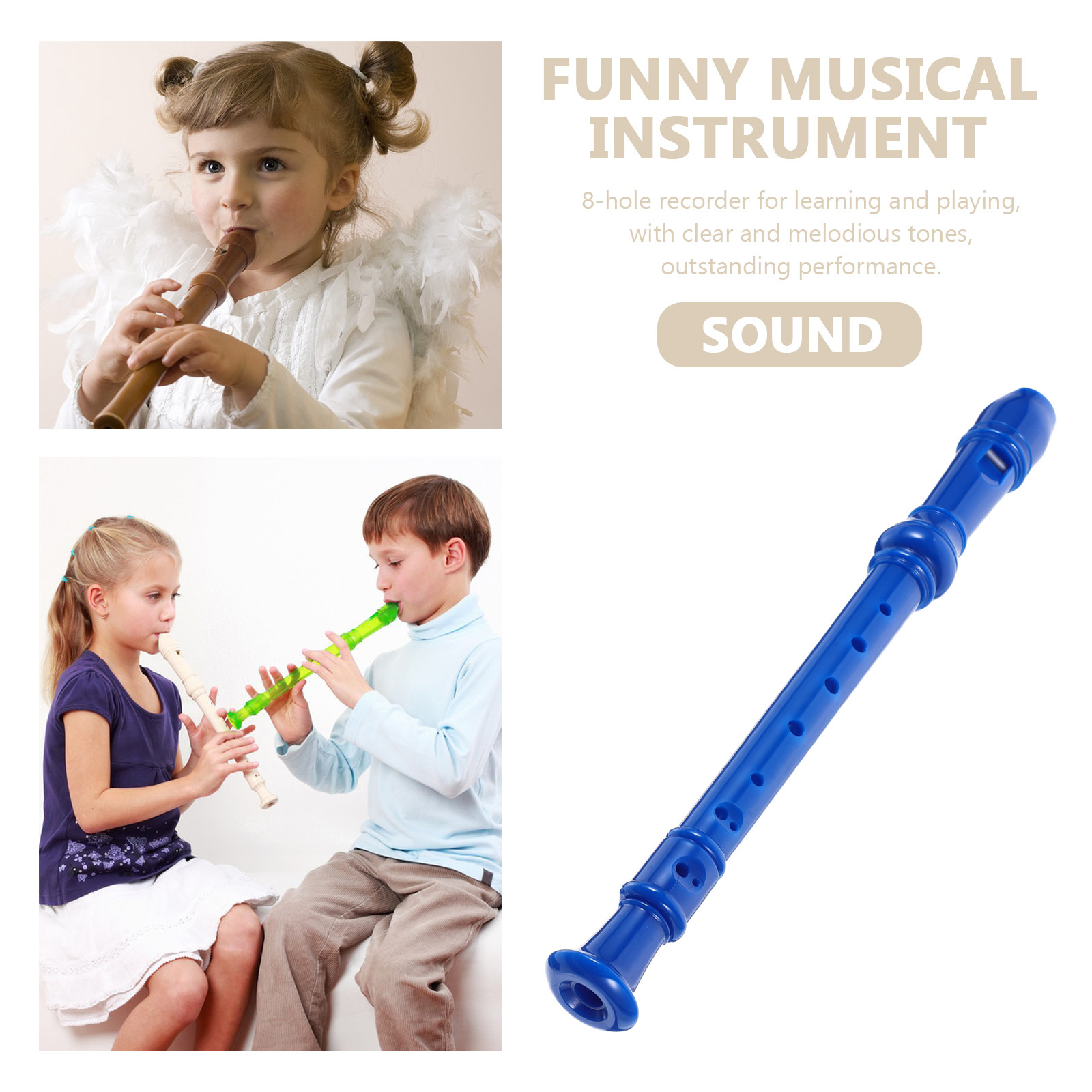 8홀 리코더, 어린이용 소프라노 리코더, 매끄러운 표면 - Musical Instrument A Recorder 리뷰 및 가격