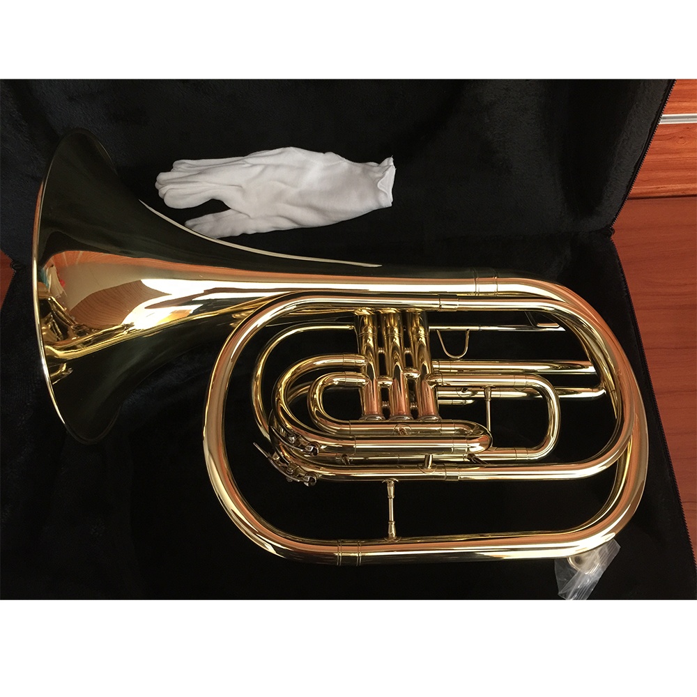 Bb 골드 래커 마감 마칭 프렌치 호른, 아마추어 학생 - Musical Instrument Horn 리뷰 및 가격