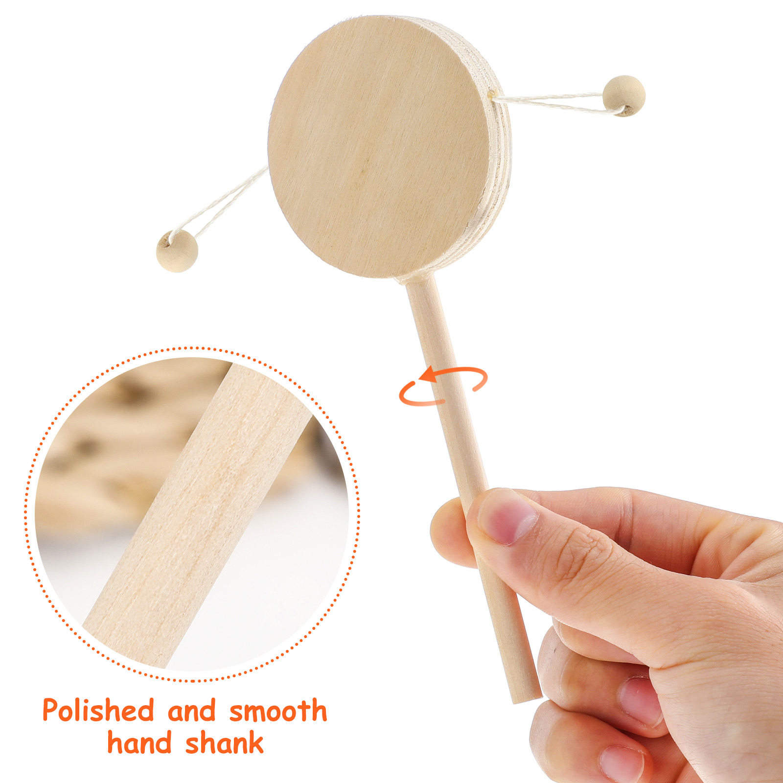 나무로 만든 흔들 드럼 DIY 페인팅 키트, 어린이용  - Musical Instrument You Shake 리뷰 및 가격