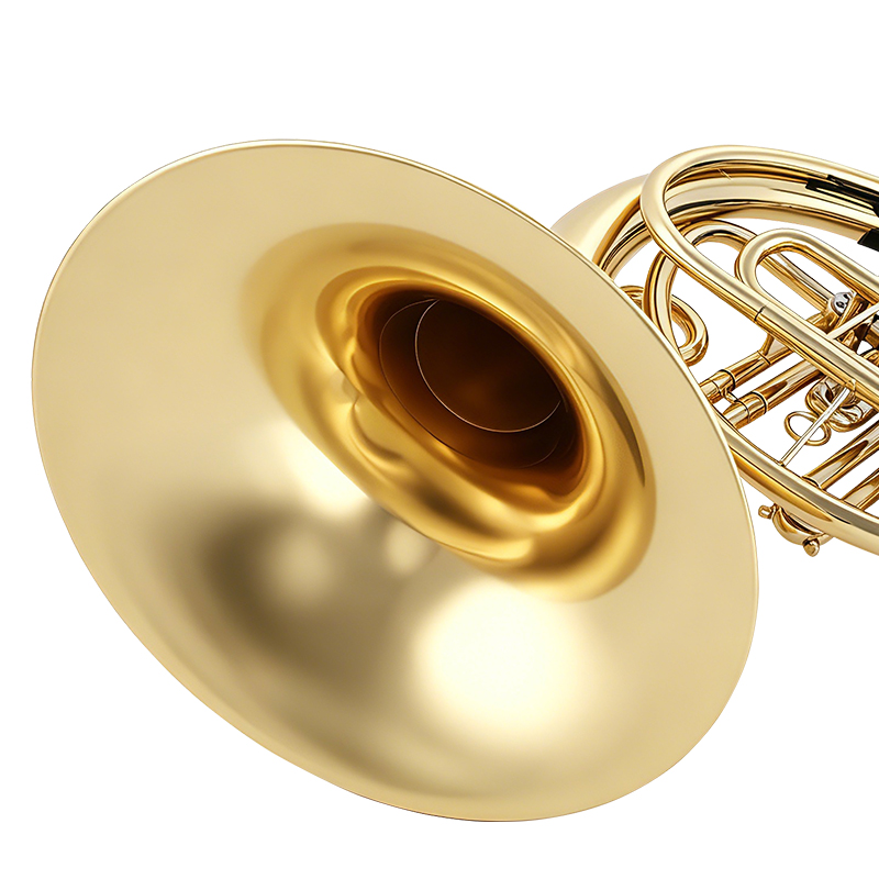 4개의 키가 있는 프렌치 호른, 래커 마감된 황동 몸체 - Musical Instrument Horn 리뷰 및 가격