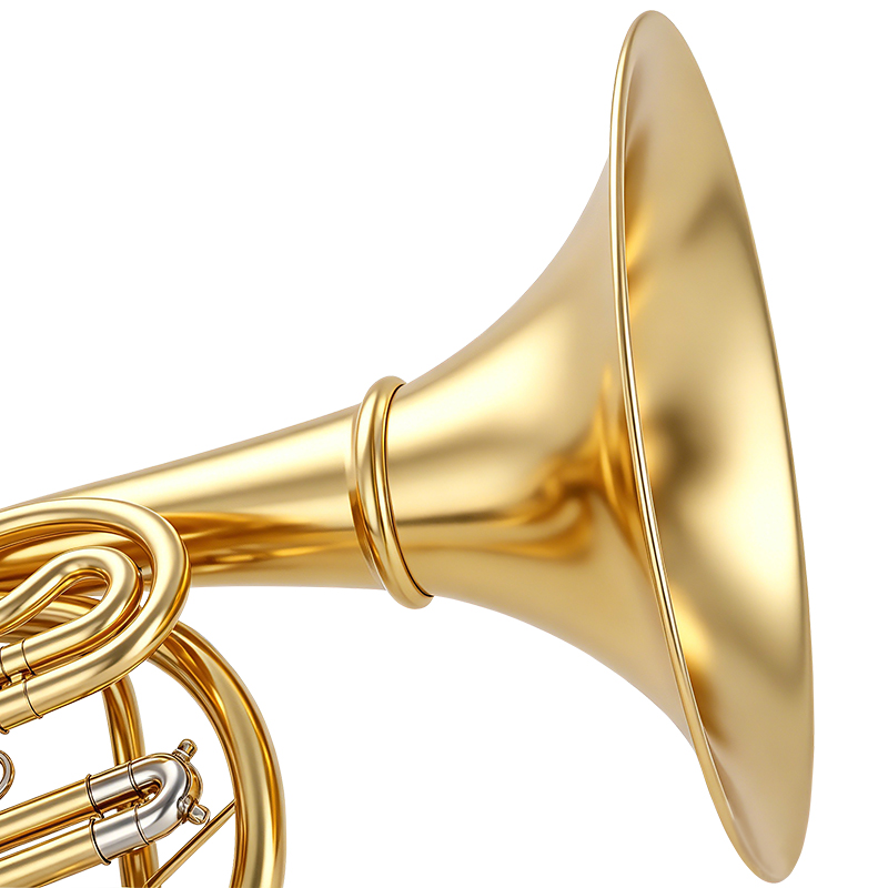 4개의 키가 있는 프렌치 호른, 래커 마감된 황동 몸체 - Musical Instrument Horn 리뷰 및 가격
