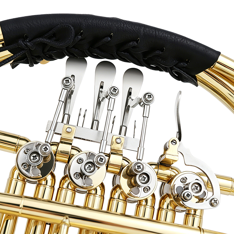 4개의 키가 있는 프렌치 호른, 래커 마감된 황동 몸체 - Musical Instrument Horn 리뷰 및 가격