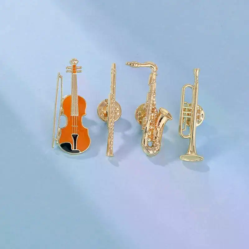 1개 심포니 오케스트라 배지 재미있는 악기 에나멜 브로 - Musical Instrument Veena 리뷰 및 가격